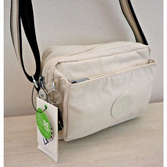 Kipling K17076-W58 Women's Md. Light Sand/Beige Abanu Crossbody/Shoulder Bag - Picture 10 of 16